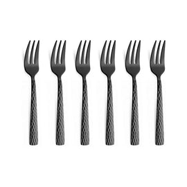 Amefa - Felicity 6 Gebäckgabeln - Schwarz 6-pc set cake forks in trend box - Black Amefa