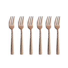 Amefa - Felicity 6 Gebäckgabeln - Rose Champagne 6-pc set cake forks in trend box - Rose Champagne Amefa