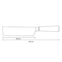 Shinrai Knives - Micarta Juwelen Damaskus Nakiri 18 cm
