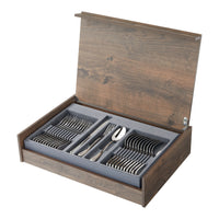 Amefa - Sierra Coffret de couverts 84 pièces pour 12 personnes, finition brillante, dans un coffret de luxe