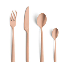 Amefa - Manille Stonewash 16-teiliges Besteckset - Kupfer Amefa - Stonewash PVD Copper 16-pc set in trend box - copper Amefa