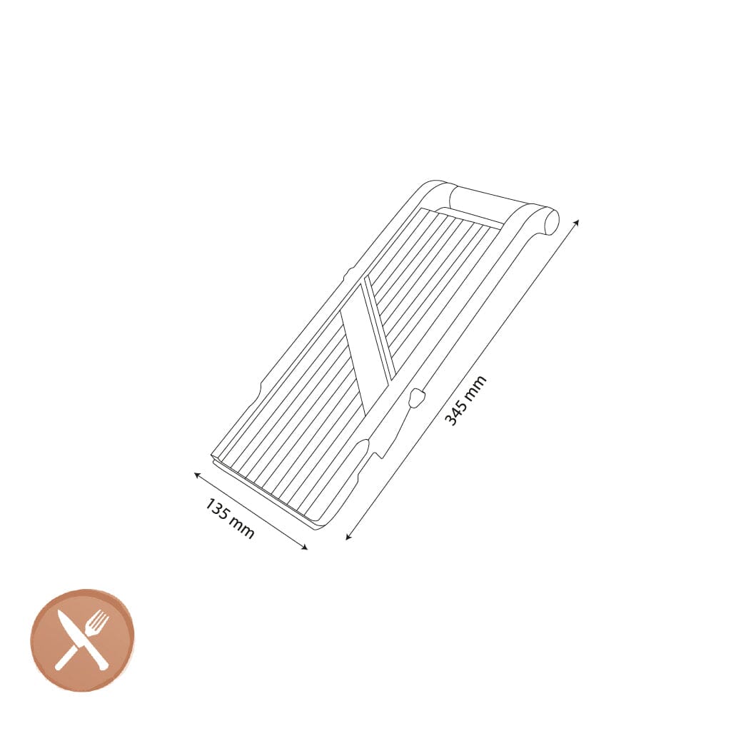 Benriner - Japanse Mandoline 9,5 cm met 3 messen Mandoline Benriner