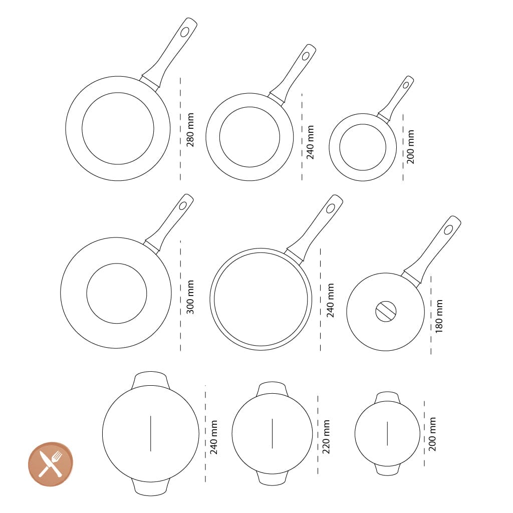 By C&P - Go Green Pannenset 9-delig Pannenset By C&P