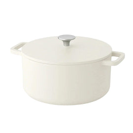 Cook & Pan - Go Ivory Gusseisenpfanne 28 cm - 6,5 Liter Cook & Pan - Go Ivory Gietijzeren Braadpan 28 cm - 6.5 liter Braadpan Cook & Pan