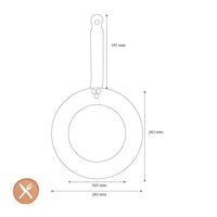 DeBuyer - Hapjespan Mineral B 24cm Hapjespan DeBuyer