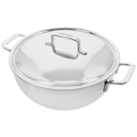 Demeyere - Intense 5 Konischer Bratentopf 28 cm mit Deckel Demeyere - Intense 5 Conische sudderpan 28 cm met deksel Braadpan Demeyere