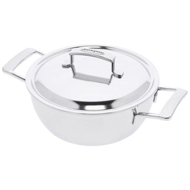 Demeyere - Silver 7 Konischer Schmortopf 28 cm mit Deckel Demeyere - Silver 7 Conische sudderpan 28 cm met dubbelwandig deksel Braadpan Demeyere