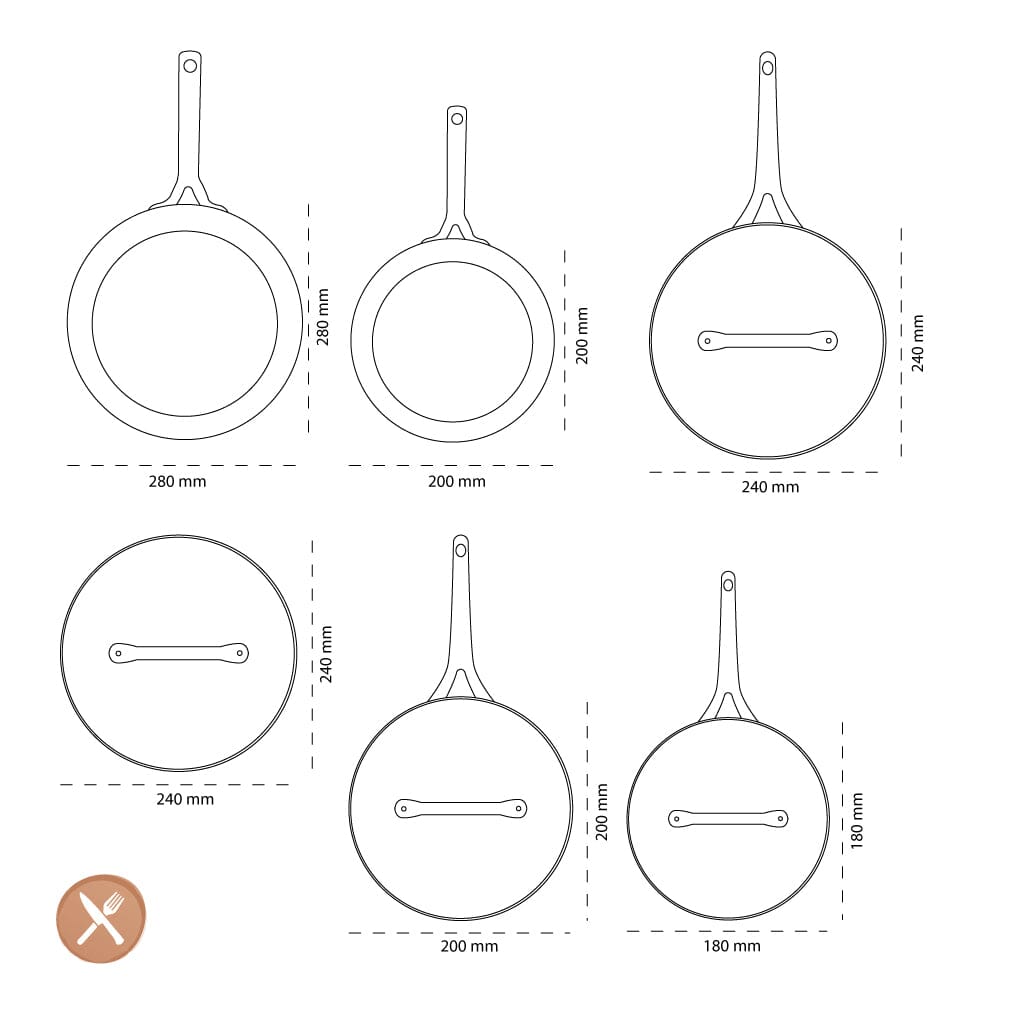 GreenPan - Padova Cream White 10-delige pannenset Pannenset GreenPan