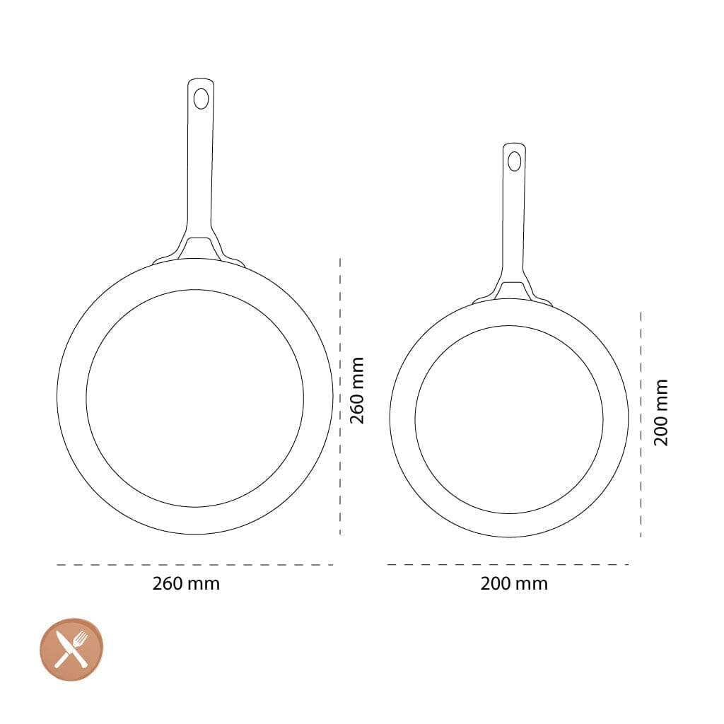 GreenPan - Padova Light Blue 2-delige Pannenset met keramische antiaanbaklaag Pannenset GreenPan