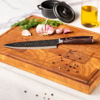 Shinrai Knives - 6-teiliges Messerset aus gehämmertem Edelstahl