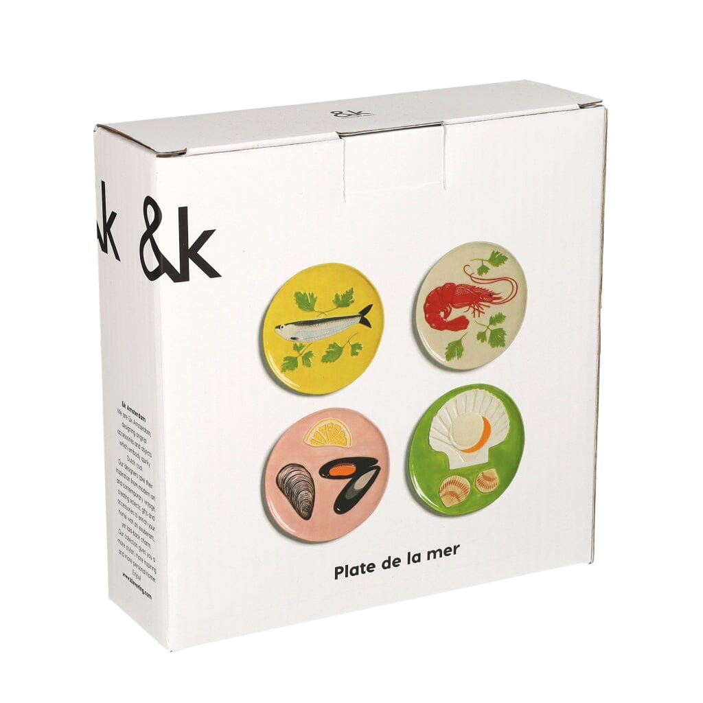 &Klevering - Bord de la mer set van 4 Borden &Klevering