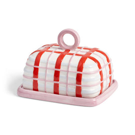 &Klevering - Butterdose kariert rosa &Klevering - Botervloot ruit roze Botervloot &Klevering