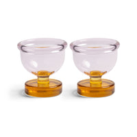 &Klevering - Coquetiers Cantine - Rose - Lot de 2 Coquetiers &Klevering