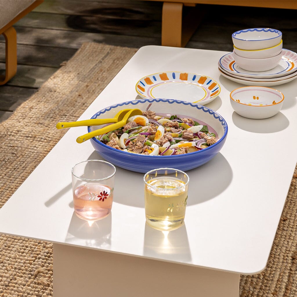 &Klevering - Glas flora rood set van 2 Drinkglazen &Klevering