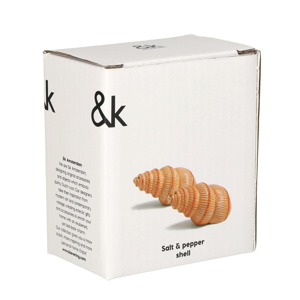 &Klevering - Zout & peper schelp Peper- en zout set &Klevering