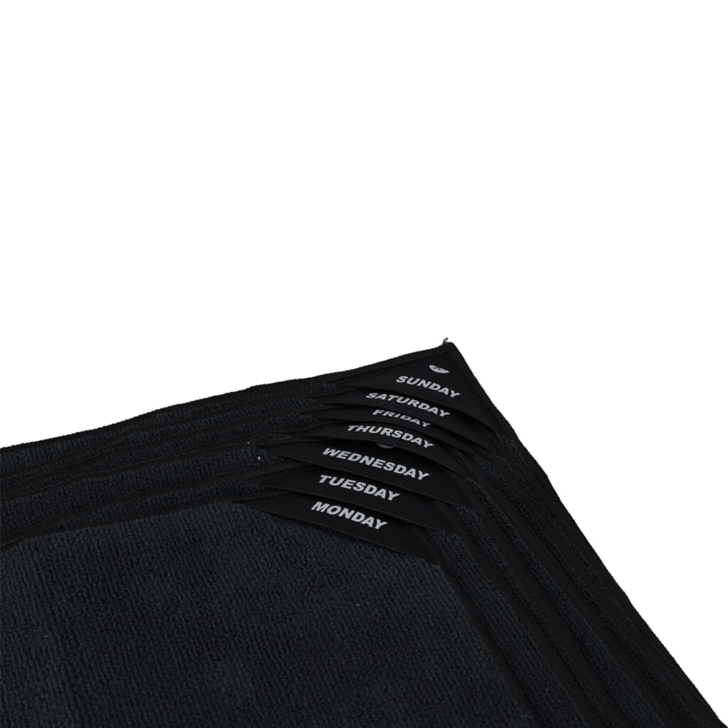 Klud - Microvezel Vaatdoekjes 7 stuks - Zwart Klud