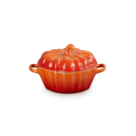 Le Creuset - Mini Brat-/Schmortopf Kürbis Orange-Rot 0,35 L Le Creuset - Mini-braad/Stoofpan Pompoen Oranjerood 0,35 L Le Creuset