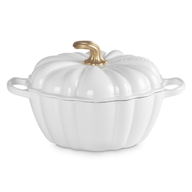 Le Creuset Signature Kürbis-Auflaufform Weiß 24 cm Le Creuset - Signature Pompoen Braadpan Wit 24 cm Braadpan Le Creuset