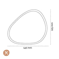 Lind DNA - Onderzetterhouder Curve S Eiken Zwart Onderzetterhouder Lind DNA