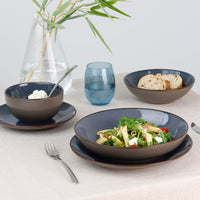 Medard de Noblat - Feeling Indigo Dessertbord 21 cm (set van 6) Dessertborden Medard de Noblat