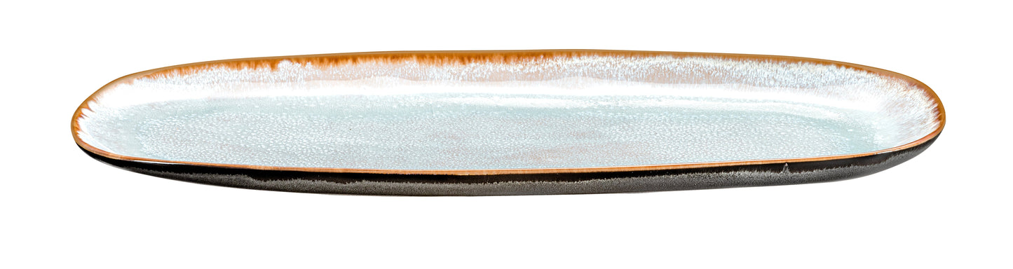 Medard de Noblat - Shadow Aqua Grote Serveerschaal 35.5 x 14 cm (set van 2) Serveerschaal Medard de Noblat