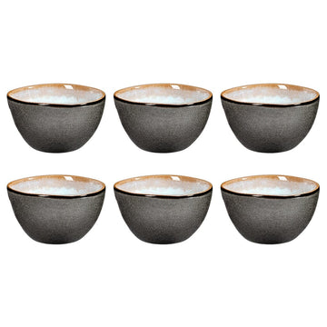 Medard de Noblat - Shadow Aqua Ontbijkom 13.5 cm (set van 6) Kommen Medard de Noblat