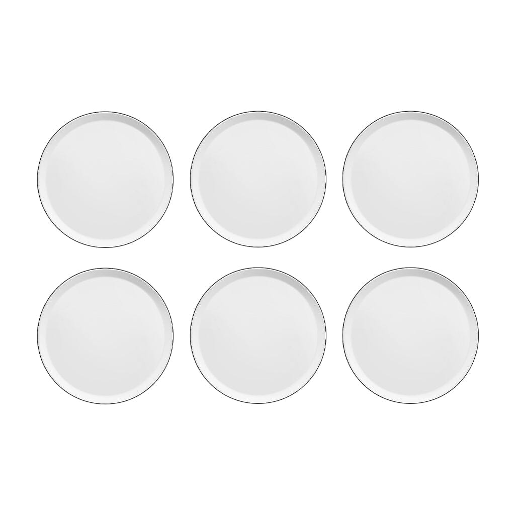 Medard de Noblat - Yaka Black Dessertbord 21.5 cm (set van 6) Dessertborden Medard de Noblat