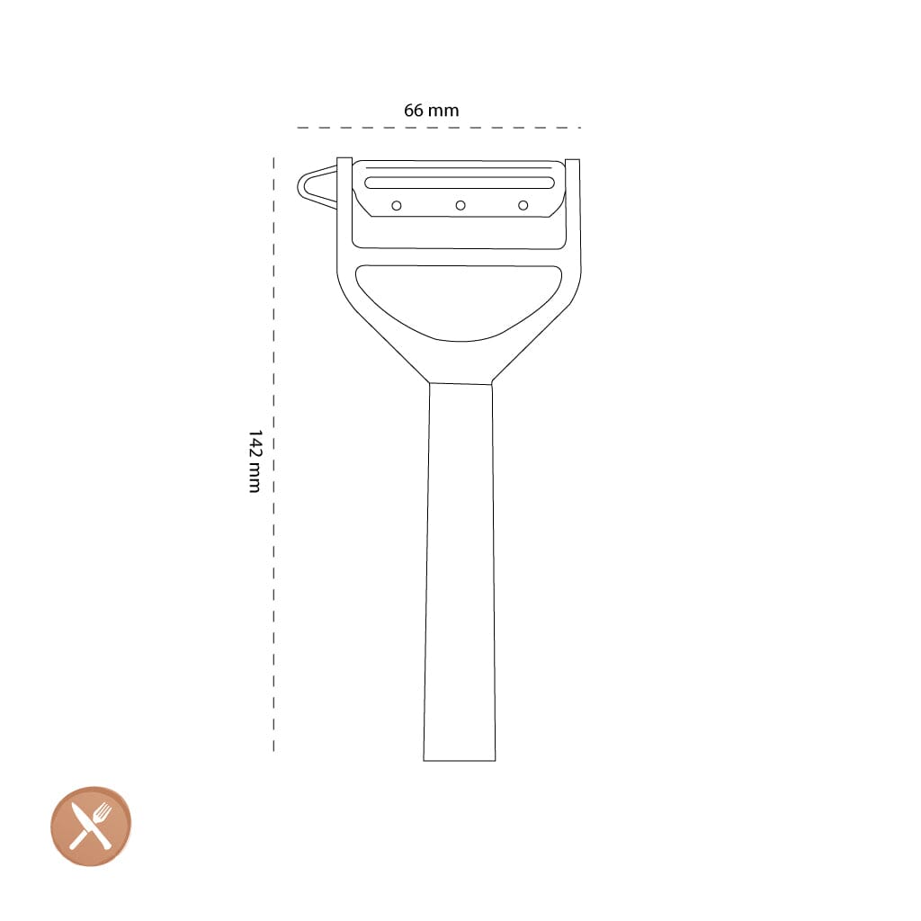 Opinel - Dunschiller, T-Duo Wood, rood, doos Opinel