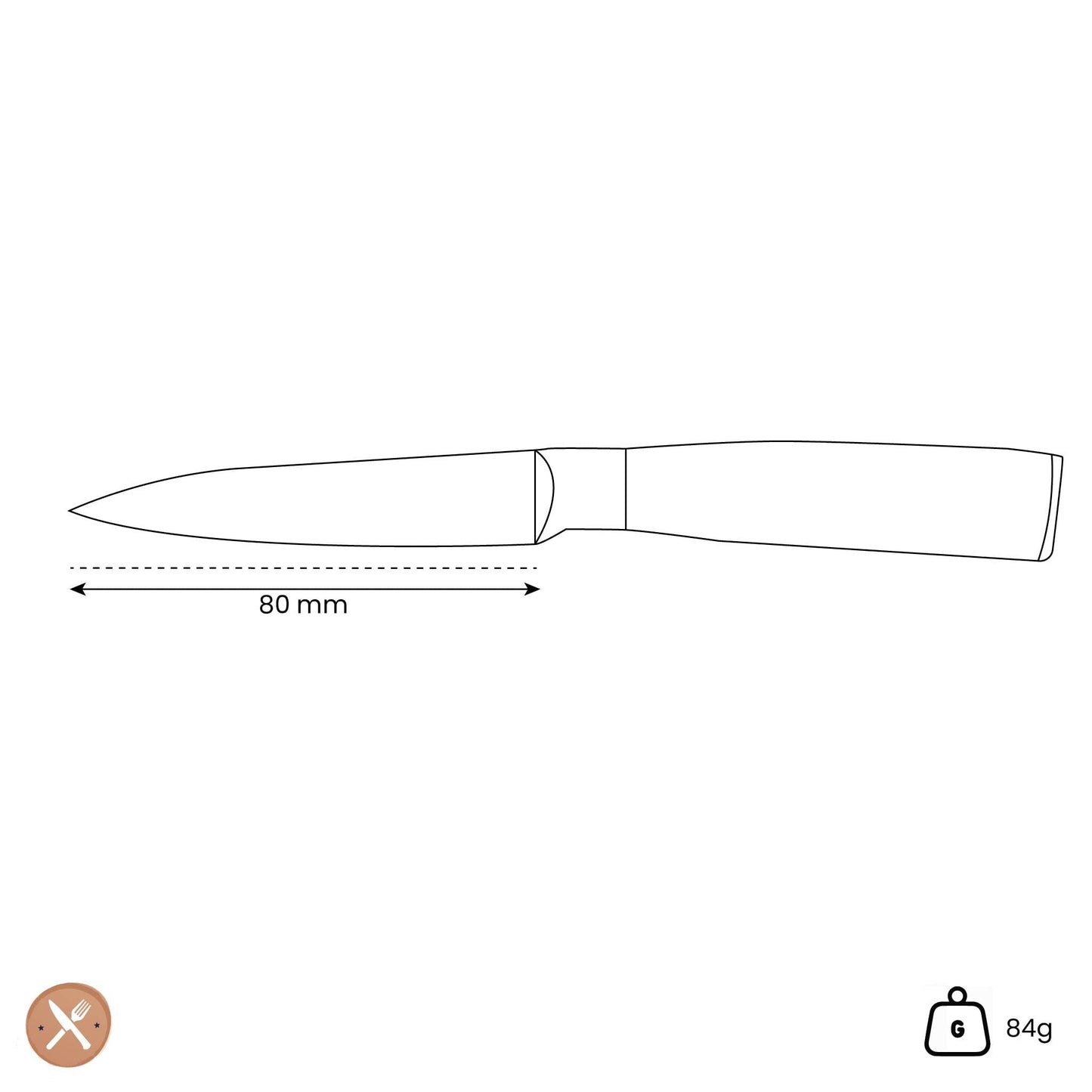 Shinrai Japan - Damascus Print Onyx Schilmes 8 cm Schilmes Shinrai Japan