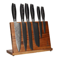 Shinrai Japan - Damast Pakka Wood 6-delige Messenset Messenset Shinrai Japan
