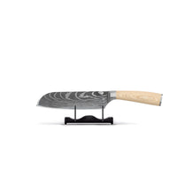 Shinrai Knives - Akari Damascus Print 6-delige Messenset + Messenblok Stans Messenset met blok Shinrai Knives