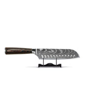 Shinrai Knives - Damascus Print 7-delige Messenset + Messenblok Rotate Messenset met blok Shinrai Knives