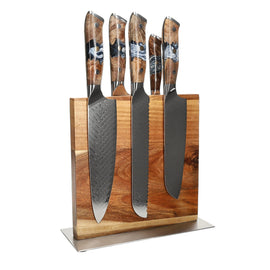 Shinrai Knives - Eclipse 6-teiliges Messerset + Messerblock Cito doppelseitig Shinrai Knives - Eclipse 6-delige Messenset + Messenblok Cito dubbelzijdig Messenset met blok Shinrai Knives