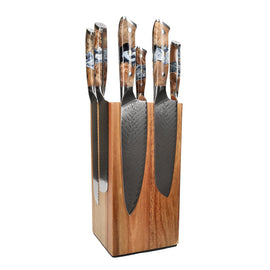 Shinrai Knives - Eclipse 6-teiliges Messerset + Messerblock Rotate Shinrai Knives - Eclipse 6-delige Messenset + Messenblok Rotate Messenset met blok Shinrai Knives