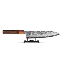 Shinrai Knives - Kigami Exclusive Damascus 3-delige set - Koksmes + Santoku + Schilmes Messenset Shinrai Knives