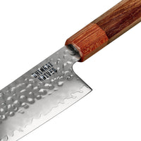 Shinrai Knives - Kigami Exclusive Damascus 4-delige set - Kiritsuke + Broodmes + Nakiri + Schilmes Messenset Shinrai Knives