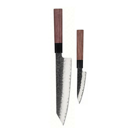 Shinrai Knives – Kurayami 2-teiliges Damastmesser-Set – Kiritsuke + Schälmesser Shinrai Knives - Kurayami 2-delige Damascus Messenset - Kiritsuke + Schilmes Messenset Shinrai Knives