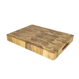 Shinrai Knives – Luxus-Schneidebrett aus Teakholz – 40 x 30 x 4,5 cm Shinrai Knives - Luxe Snijplank Teakhout - Kopshout - 40 x 30 x 4.5 cm Houten snijplank Shinrai Knives
