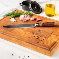 Shinrai Knives - Micarta Jewels 7-delige Messenset + Messenblok Cito dubbelzijdig Messenset met blok Shinrai Knives