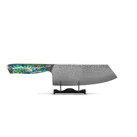 Shinrai Knives - Nakiri-Messer aus Perlmuttjuwelen, Damaszener, 20 cm Shinrai Knives - Parelmoer Jewels Serie 5-delige Damascus Messenset Messenset Shinrai Knives