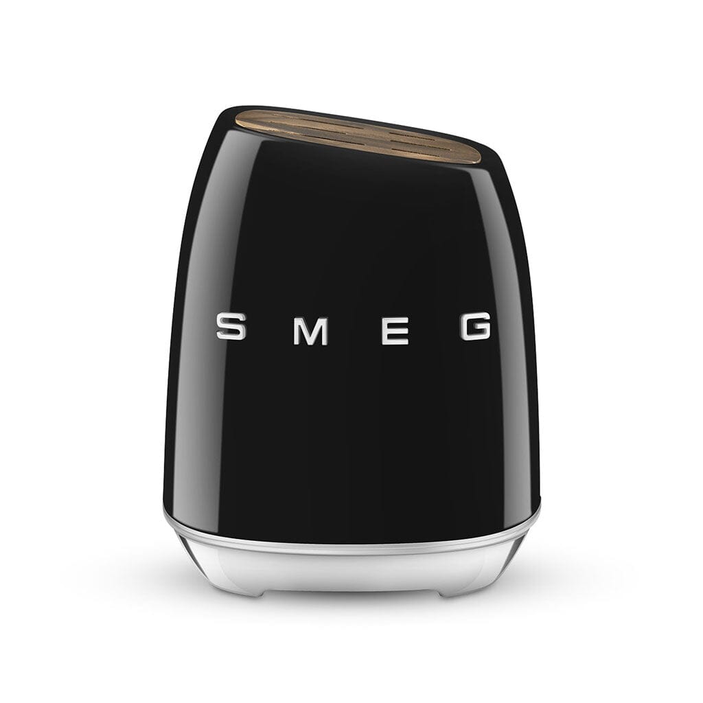 SMEG - Messenblok met 6 messen Zwart Messenset met blok Smeg