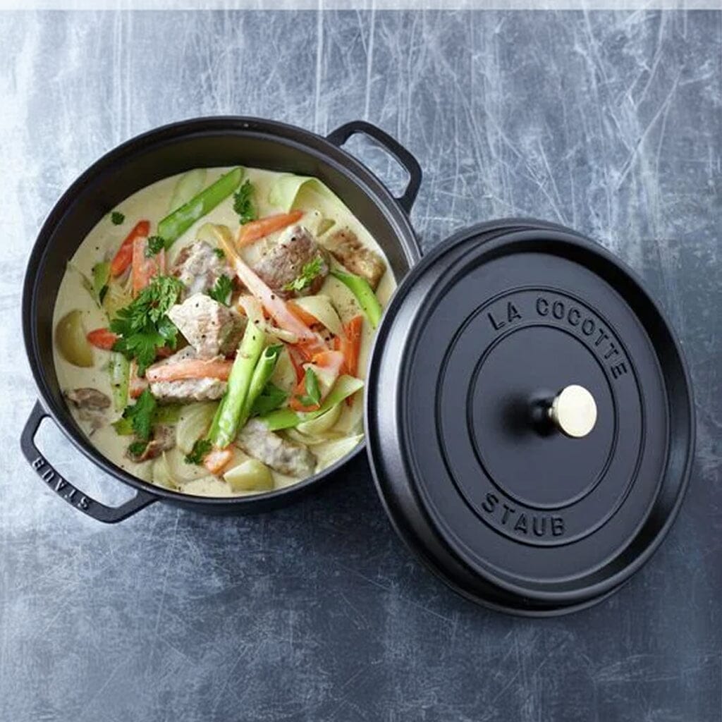 Staub - Ronde cocotte 28 cm - zwart Staub