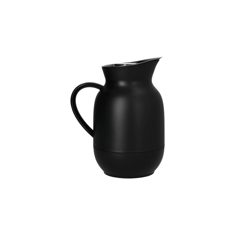 Stelton - Amphora Thermoskan 1 l. - Zacht Zwart Thermoskan Stelton