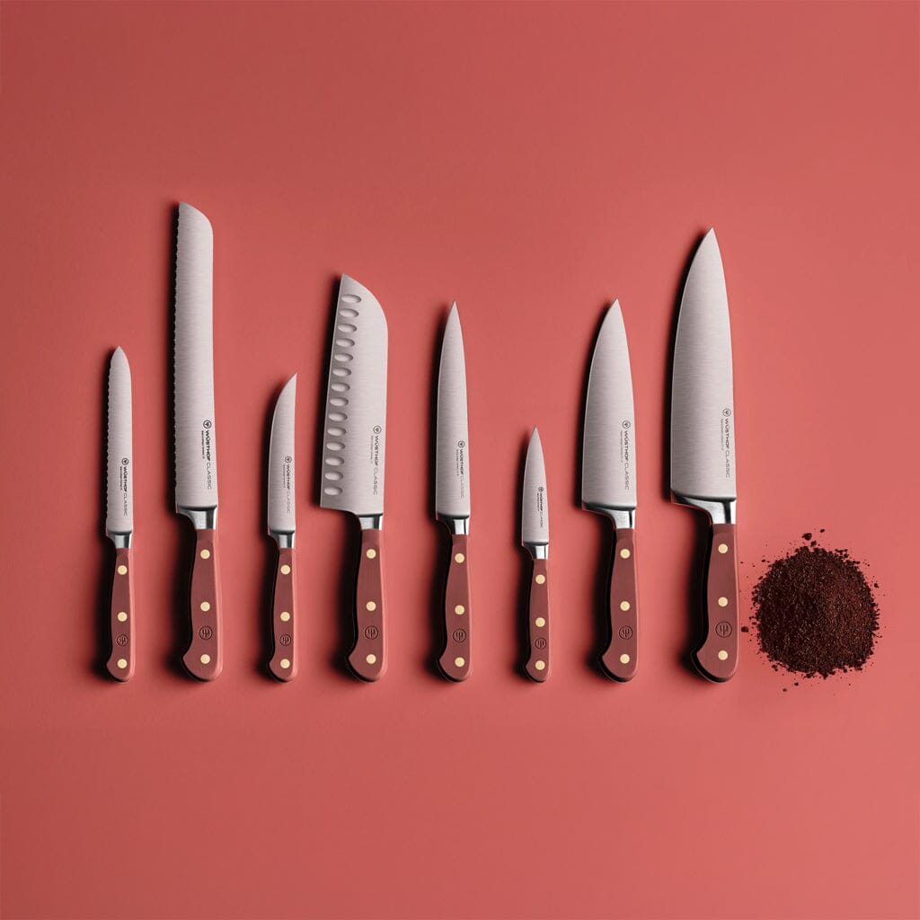 Wusthof - Classic Colour 7-delige messenset met blok Tasty Sumac Messenset met blok Wusthof