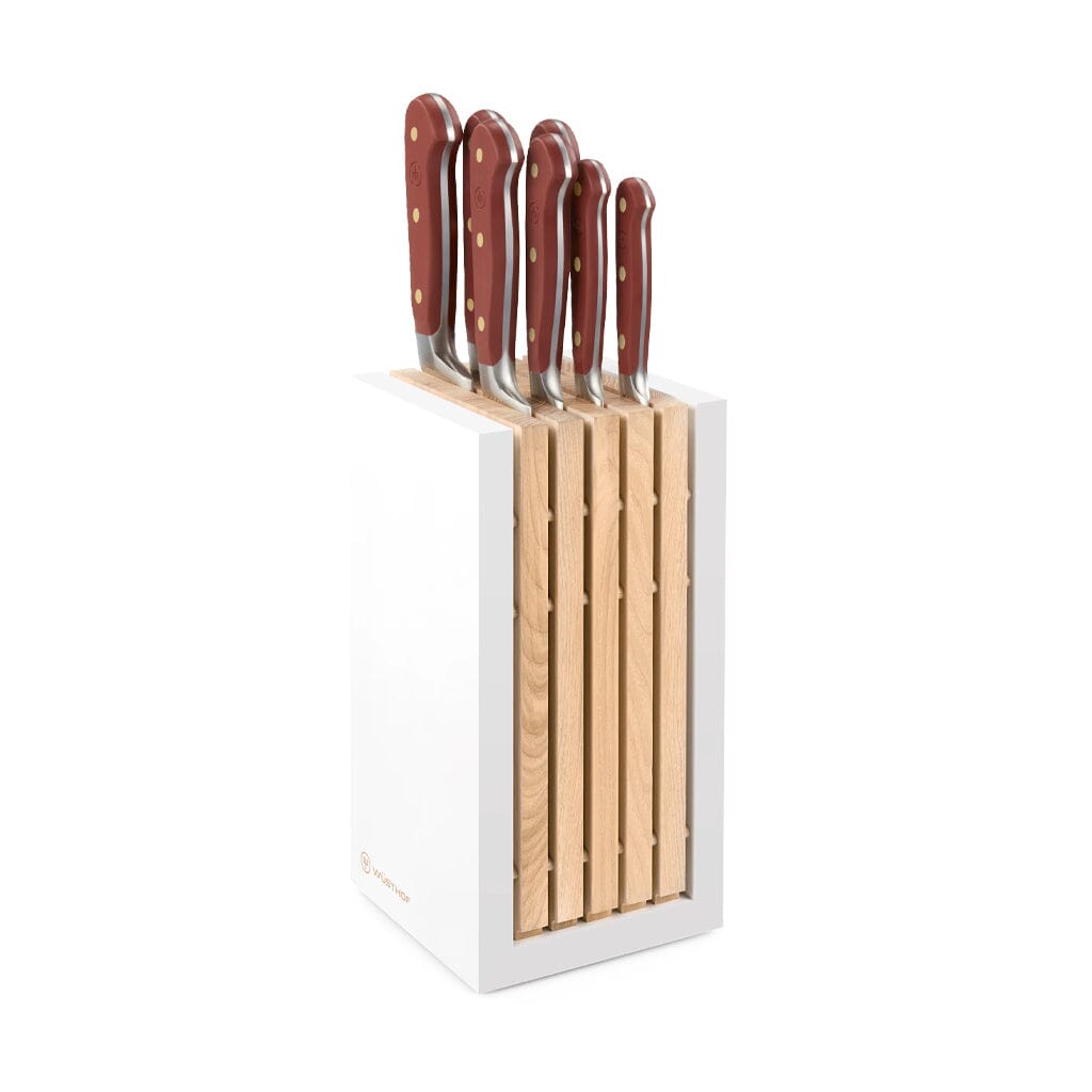 Wusthof - Classic Colour 7-delige messenset met blok Tasty Sumac Messenset met blok Wusthof