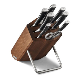 Wüsthof - Classic Ikon 8-teiliges Messerset mit braunem Messerblock Wusthof - Classic Ikon 8-delige Messenset met bruin messenblok Messenset met blok Wusthof
