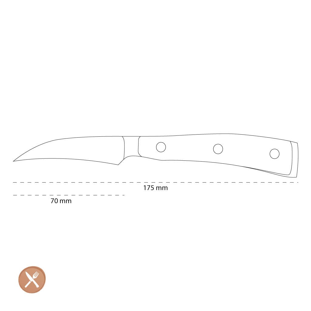 Wusthof - Classic Ikon Tourneermes 7 cm Tourneermes Wusthof