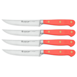 Wüsthof - Classic Steakmesser-Set 4-teilig Coral Peach Wusthof - Classic Steakmessenset 4-delig Coral Peach Messenset Wusthof