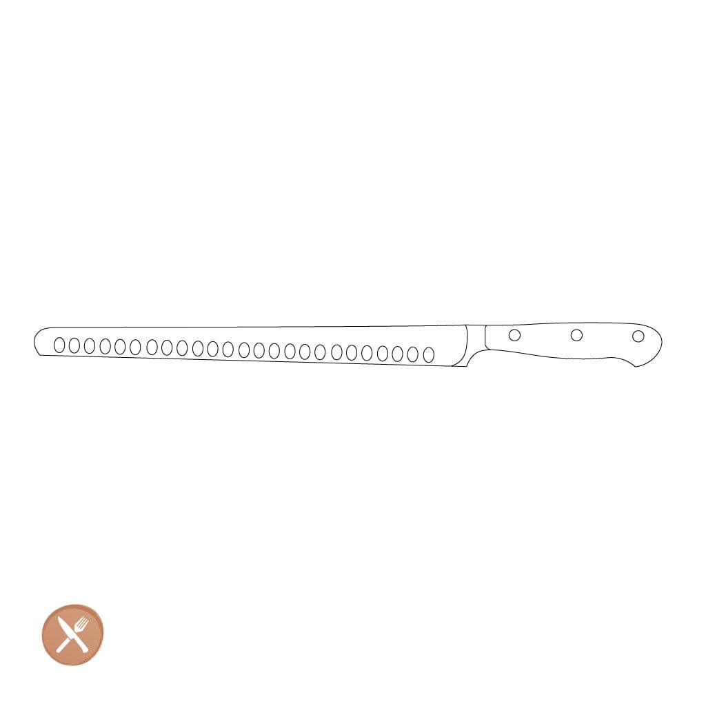 Wusthof - Classic Vleesmes met kuiltjes 26 cm Vleesmes Wusthof