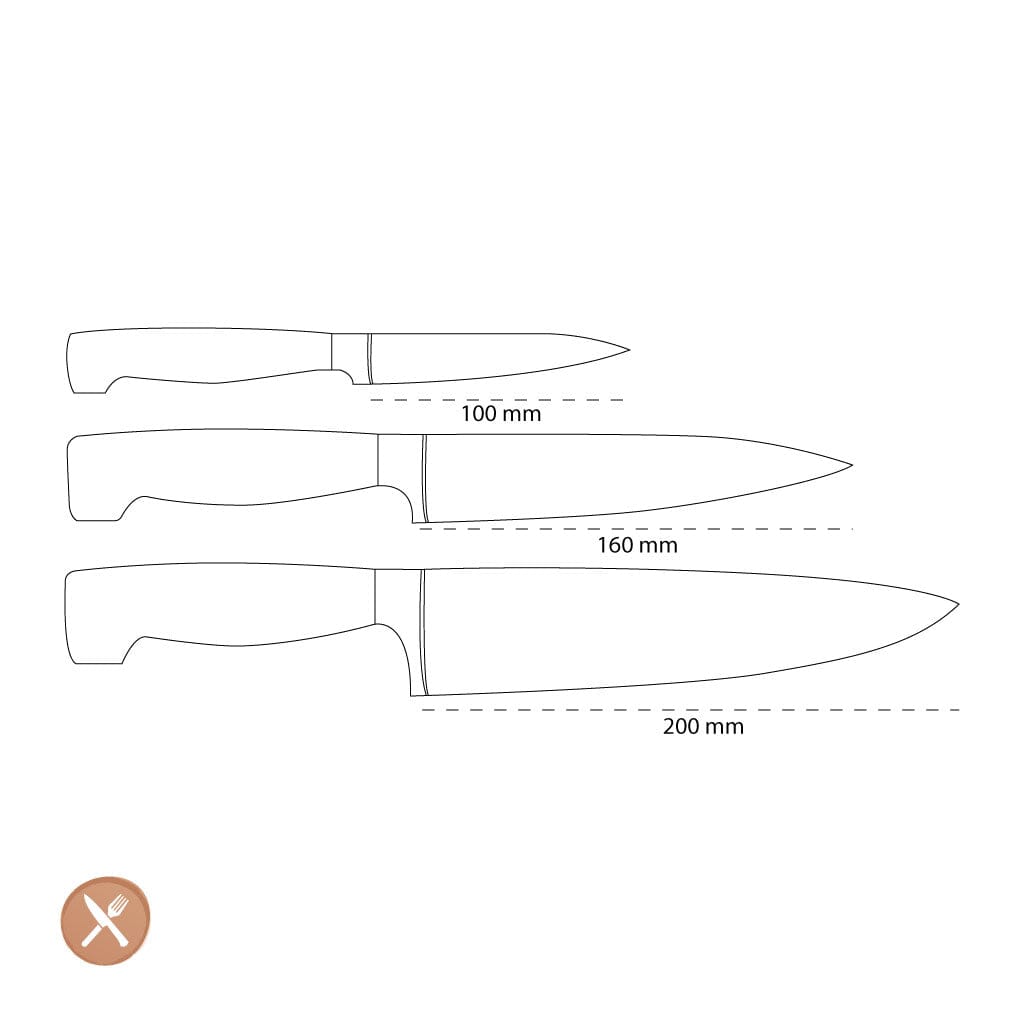 Zwilling - 4 Star Messenset 3-delig Messenset Zwilling
